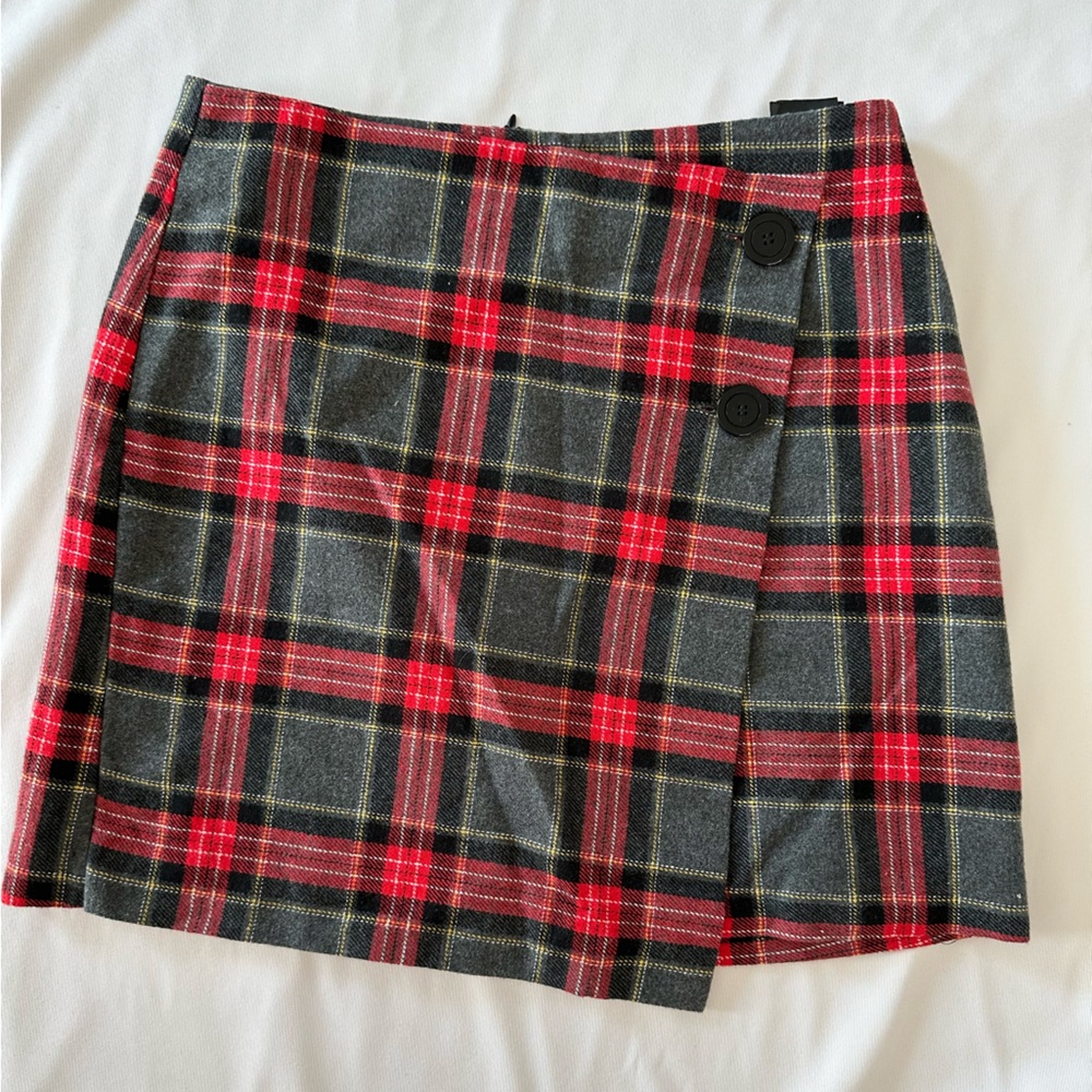 H&M wool pleaded skirt